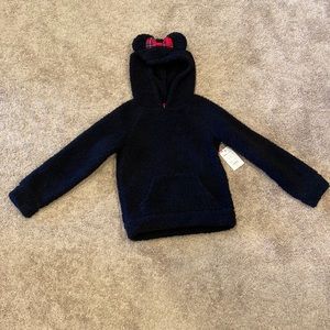 New! 6X Faux Fur Minnie Mouse Hoodie